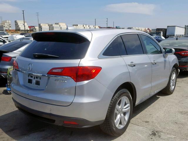 5J8TB3H58DL001802 - 2013 ACURA RDX TECHNO SILVER photo 4