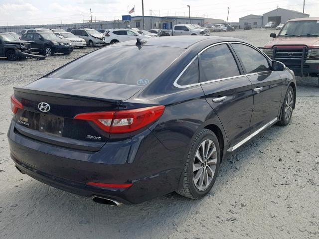 5NPE34AF7FH044905 - 2015 HYUNDAI SONATA SPO BLACK photo 4