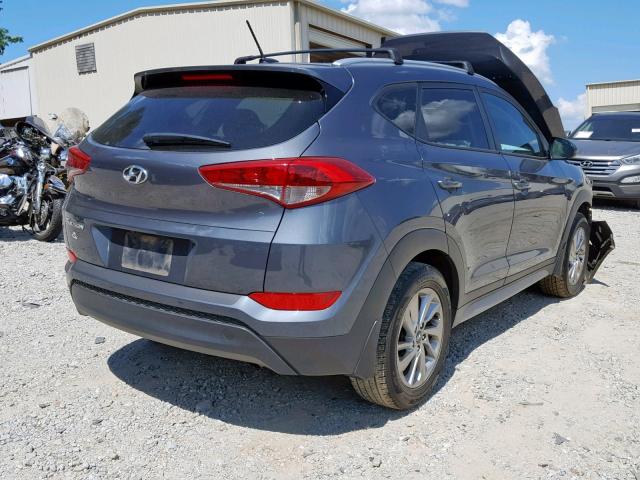 KM8J33A44HU475908 - 2017 HYUNDAI TUCSON LIM GRAY photo 4