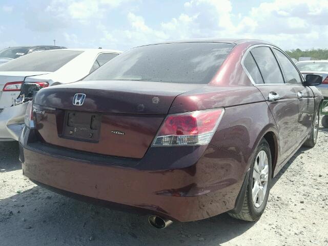 JHMCP26479C009013 - 2009 HONDA ACCORD LX- MAROON photo 4