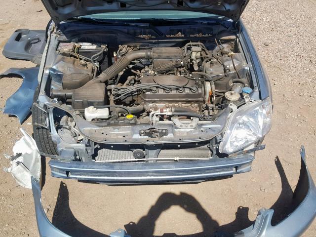 1HGEJ6628YL010155 - 2000 HONDA CIVIC DX BLUE photo 7