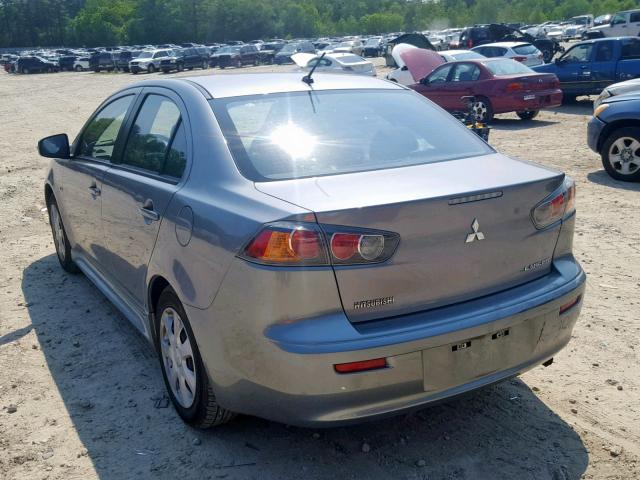 JA32U2FU4FU016835 - 2015 MITSUBISHI LANCER ES GRAY photo 3