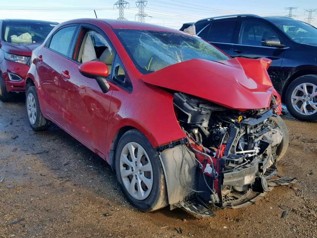 KNADM5A36C6095416 - 2012 KIA RIO LX RED photo 1