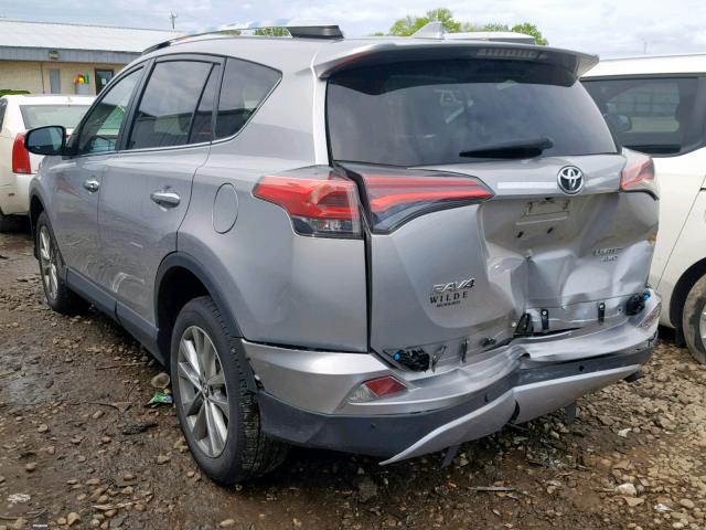 2T3DFREV2GW483845 - 2016 TOYOTA RAV4 LIMIT SILVER photo 3