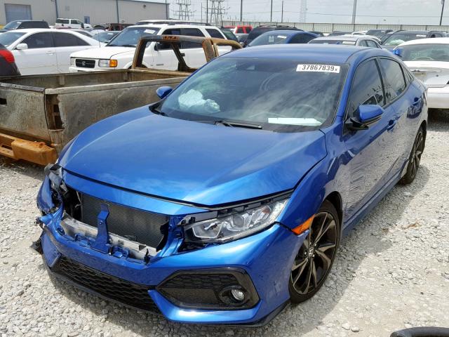 SHHFK7H41KU209772 - 2019 HONDA CIVIC SPOR BLUE photo 2