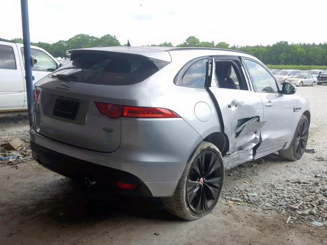 SADCL2GXXKA367282 - 2019 JAGUAR F-PACE R - SILVER photo 4