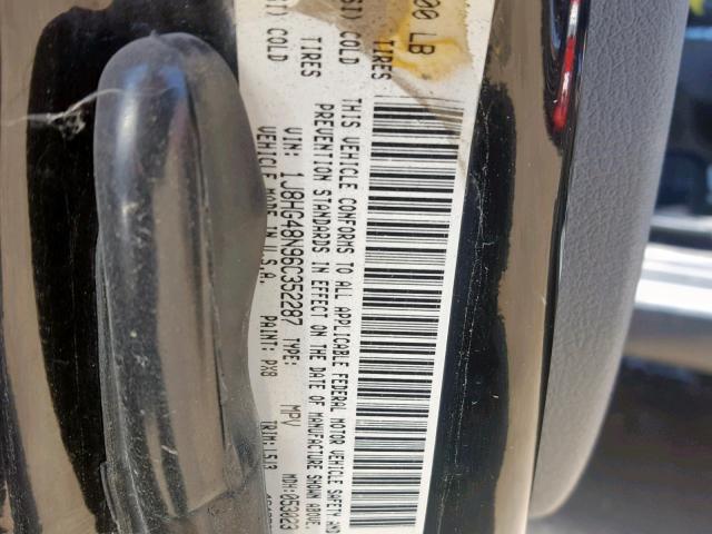 1J8HG48N96C352287 - 2006 JEEP COMMANDER 黑色 照片 10