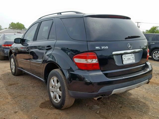 4JGBB86E77A228128 - 2007 MERCEDES-BENZ ML 350 BLACK photo 3