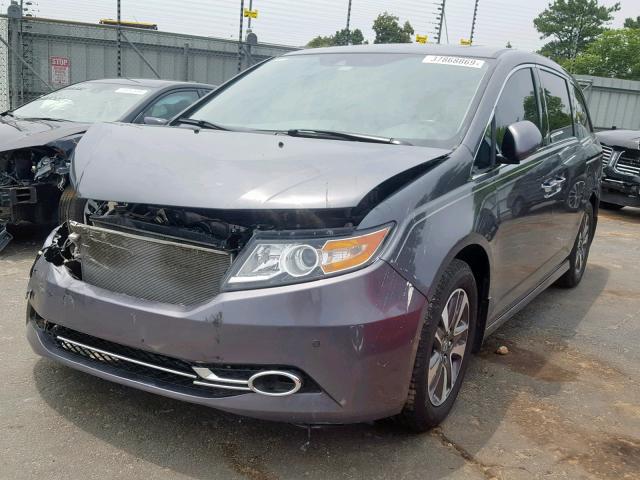 5FNRL5H92EB110507 - 2014 HONDA ODYSSEY TO GRAY photo 2