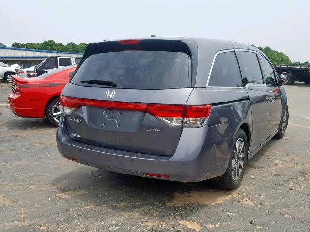 5FNRL5H92EB110507 - 2014 HONDA ODYSSEY TO GRAY photo 4