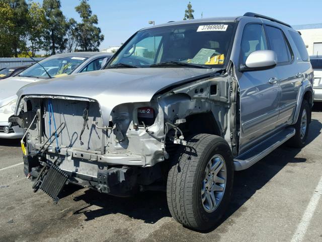 5TDZT38A14S206489 - 2004 TOYOTA SEQUOIA LI SILVER photo 2