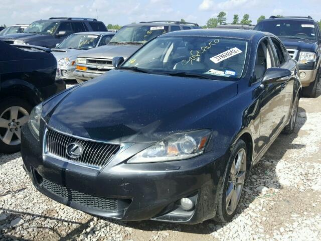 JTHBE5C23B5026035 - 2011 LEXUS IS 350 GRAY photo 2