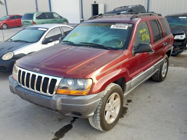 1J4GX48S51C601809 - 2001 JEEP GRAND CHER RED photo 2