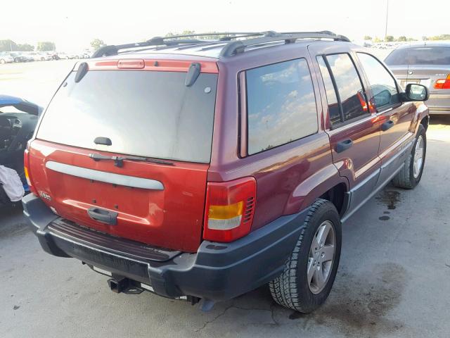 1J4GX48S51C601809 - 2001 JEEP GRAND CHER RED photo 4