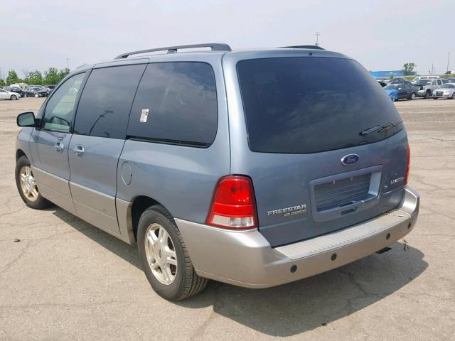 2FMDA58224BA80791 - 2004 FORD FREESTAR L BLUE photo 3