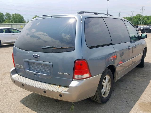 2FMDA58224BA80791 - 2004 FORD FREESTAR L BLUE photo 4