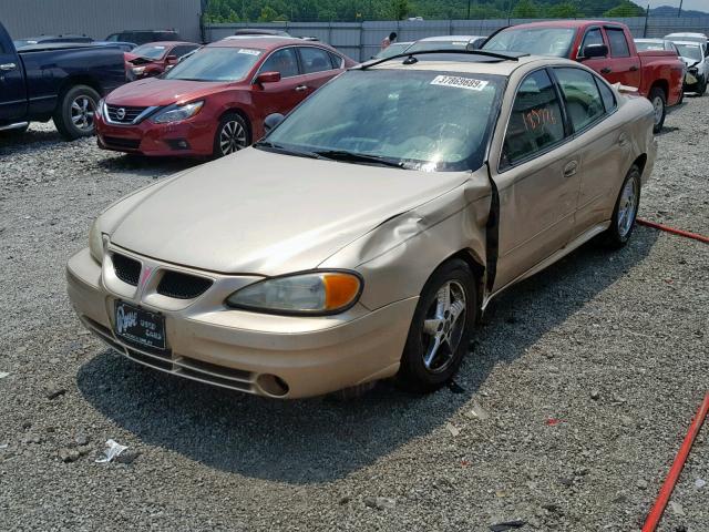 1G2NF52F24M528581 - 2004 PONTIAC GRAND AM S GOLD photo 2