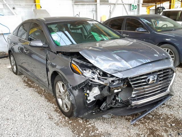 5NPE34AF0JH621668 - 2018 HYUNDAI SONATA SPO GRAY photo 1