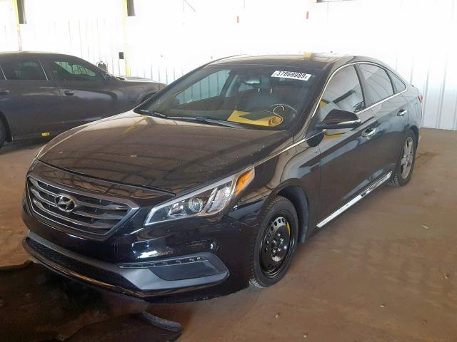 5NPE34AF1FH102023 - 2015 HYUNDAI SONATA SPO BLACK photo 2