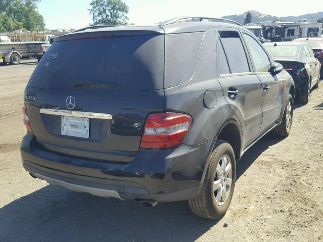 4JGBB86E66A022944 - 2006 MERCEDES-BENZ ML 350 BLACK photo 4