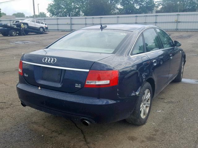 WAUDG74FX5N104569 - 2005 AUDI A6 3.2 QUA BLUE photo 4