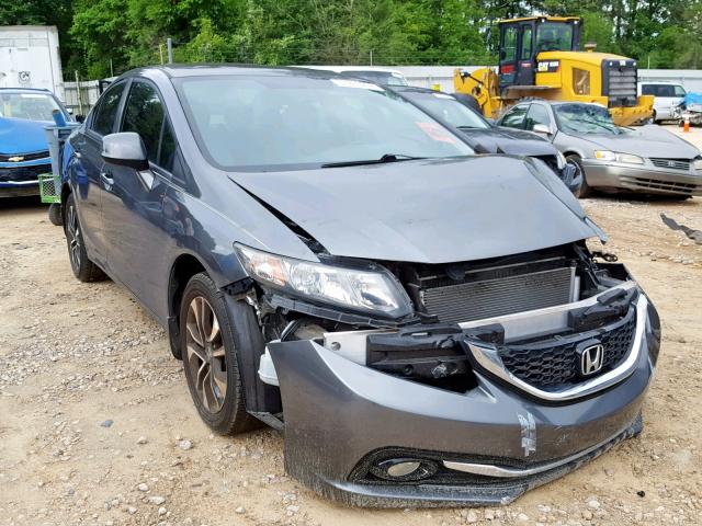 19XFB2F96DE007389 - 2013 HONDA CIVIC EXL GRAY photo 1