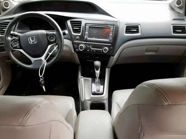 19XFB2F96DE007389 - 2013 HONDA CIVIC EXL GRAY photo 9