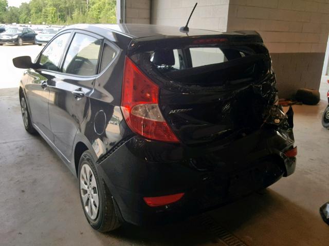 KMHCT5AE7FU222947 - 2015 HYUNDAI ACCENT GS BLACK photo 3