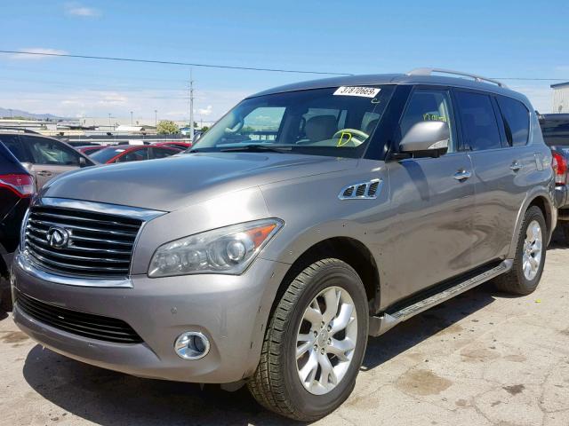 JN8AZ2NE6D9042138 - 2013 INFINITI QX56 GRAY photo 2