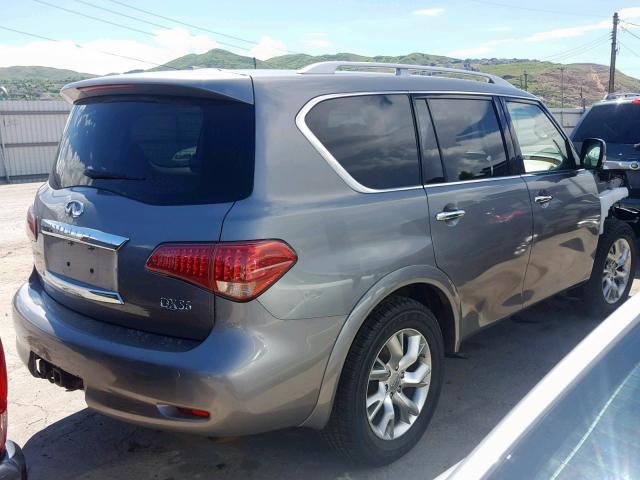 JN8AZ2NE6D9042138 - 2013 INFINITI QX56 GRAY photo 4