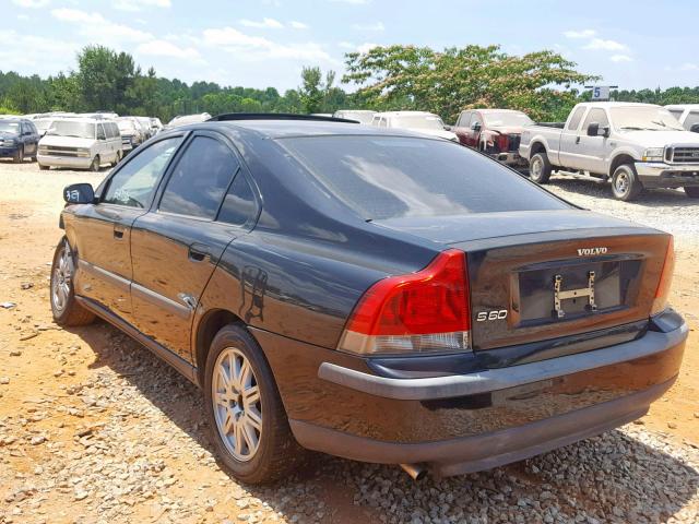 YV1RS61T742352235 - 2004 VOLVO S60 BLACK photo 3