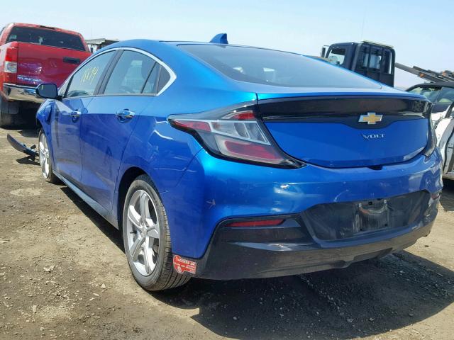 1G1RC6S56JU118177 - 2018 CHEVROLET VOLT LT BLUE photo 3