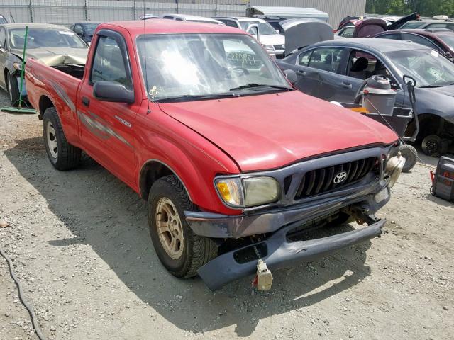 5TENL42N81Z848786 - 2001 TOYOTA TACOMA RED photo 1