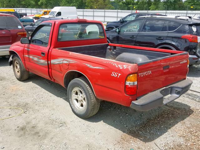 5TENL42N81Z848786 - 2001 TOYOTA TACOMA RED photo 3