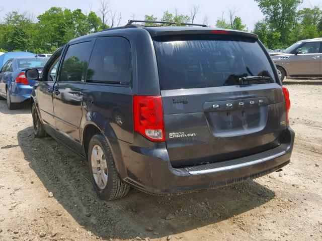 2D4RN4DG1BR706431 - 2011 DODGE GRAND CARA GRAY photo 3