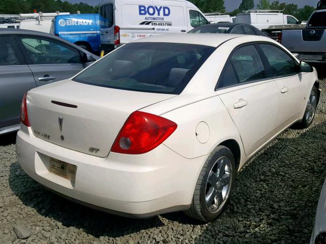 1G2ZH57N984207610 - 2008 PONTIAC G6 GT WHITE photo 4