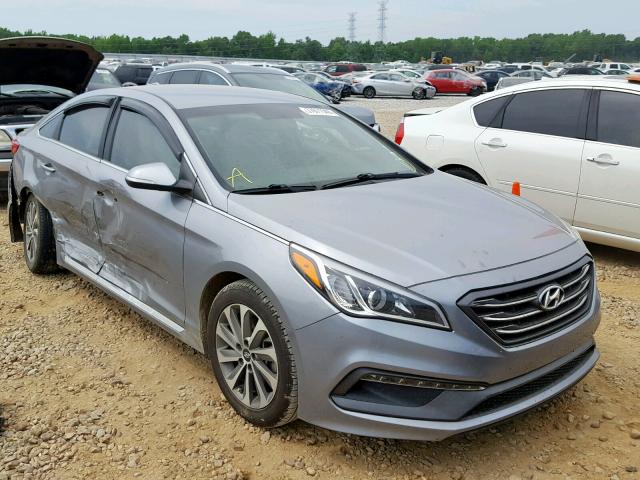 5NPE34AF5FH080043 - 2015 HYUNDAI SONATA SPO SILVER photo 1