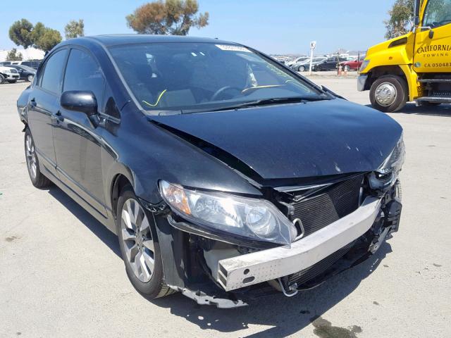 19XFA1F97AE054374 - 2010 HONDA CIVIC EXL BLACK photo 1