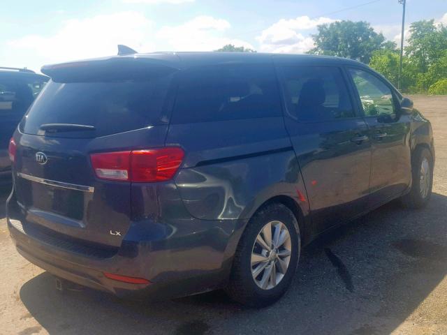 KNDMB5C11H6308459 - 2017 KIA SEDONA LX GRAY photo 4