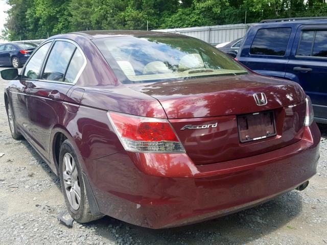 1HGCP26468A105857 - 2008 HONDA ACCORD LXP BURGUNDY photo 3