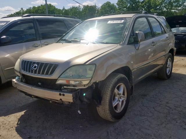 JTJHF10U230294044 - 2003 LEXUS RX 300 GOLD photo 2