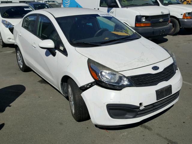 KNADM4A35C6078035 - 2012 KIA RIO LX WHITE photo 1