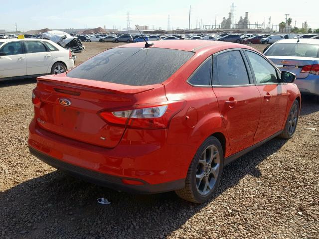 1FADP3F2XDL314157 - 2013 FORD FOCUS SE RED photo 4