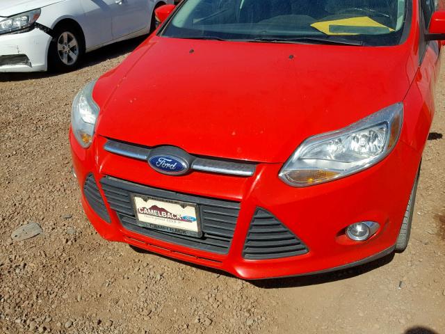 1FADP3F2XDL314157 - 2013 FORD FOCUS SE RED photo 9