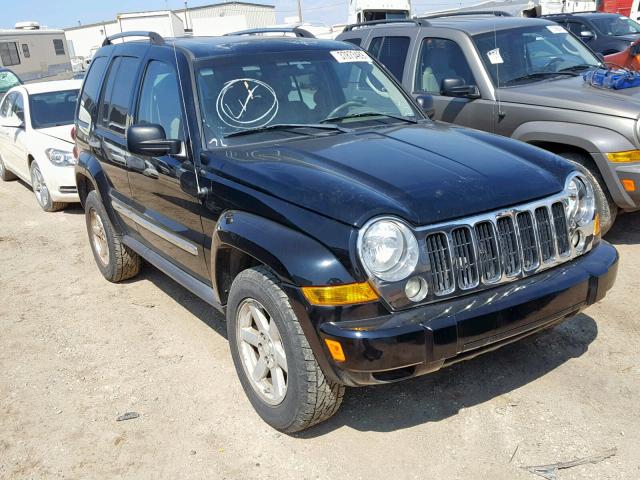 1J4GL58K35W512195 - 2005 JEEP LIBERTY LI BLACK photo 1