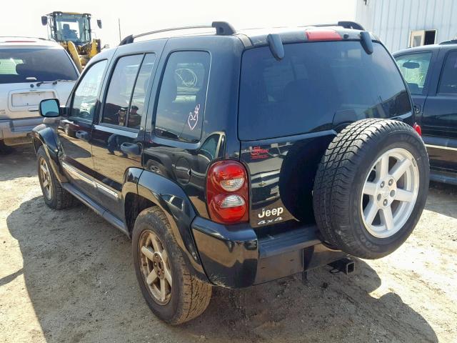 1J4GL58K35W512195 - 2005 JEEP LIBERTY LI BLACK photo 3