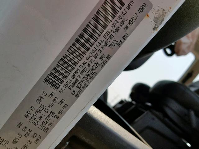 3C6TRVDG8KE502229 - 2019 RAM PROMASTER 白色 照片 10