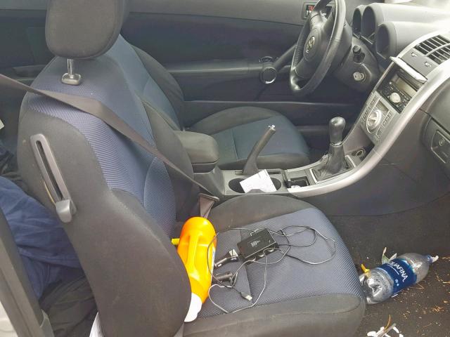 JTKDE177750046131 - 2005 TOYOTA SCION TC ვერცხლისფერი ფოტო 5