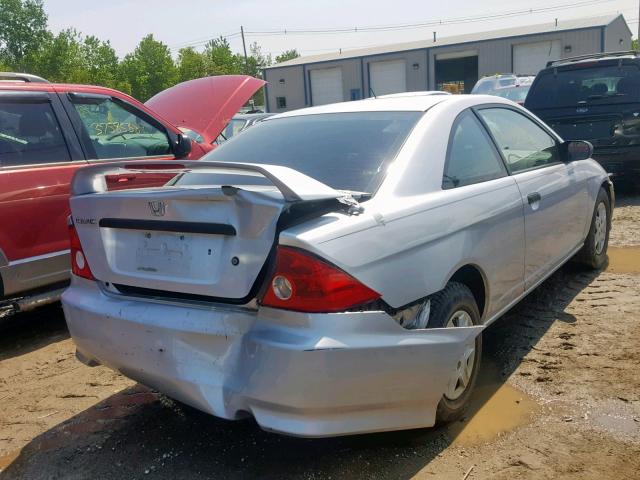 1HGEM21114L063241 - 2004 HONDA CIVIC DX V SILVER photo 4