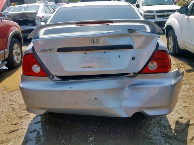 1HGEM21114L063241 - 2004 HONDA CIVIC DX V SILVER photo 9